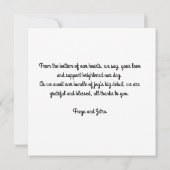 ベビーシャワーフラットカードサンキュー (裏面)