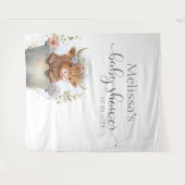 ベビーシャワーフローラハイランドカウバック タペストリー (正面(横))