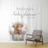 ベビーシャワーフローラハイランドカウバック タペストリー (インサイチュ)