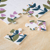 ベビーシャワーフローラ招待状 ジグソーパズル (側面)