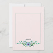 ベビーシャワーフローラ招待状 招待状 (裏面)