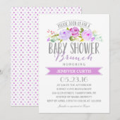 ベビーシャワーブランシュ | ベビーシャワー 招待状 (正面/裏面)