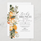 ベビーシャワーブランチフローラバチェロレッテフルーツ 招待状 (正面/裏面)