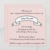 ベビーシャワーブルンチ招待状 招待状 (正面/裏面)