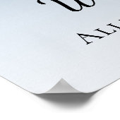 ベビーシャワーブルーグリッターへようこそ ポスター (角)