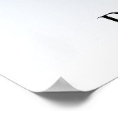 ベビーシャワーブルーグリッターへようこそ ポスター (角)