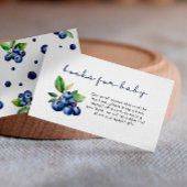 ベビーシャワーブルーベリーのためのベリー甘い本 エンクロージャーカード