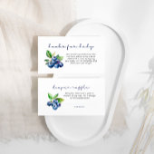 ベビーシャワーブルーベリーのためのベリー甘い本 エンクロージャーカード