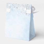 ベビーシャワーブルーボーイかわいいゾウグリッター フェイバーボックス (裏面サイド)