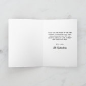 ベビーシャワーブルー Teddy Bear We Can Bearly Wait サンキューカード (内部)