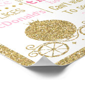 ベビーシャワープリンセスガールポスターのバナー ポスター (角)