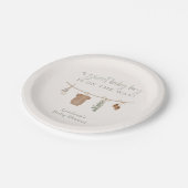 ベビーシャワープレート、ボホーボーイベビーシャワーデコール ペーパープレート (アングル)