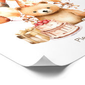 ベビーシャワーベアーベビーは甘い楽しみ方 ポスター (角)