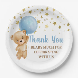 ベビーシャワーベア紙プレート ペーパープレート