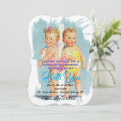 ベビーシャワーベイビーパーティー運命のデスティニー 招待状 (スタンド正面)