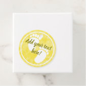 ベビーシャワーベビーイエローウォーター色カスタム フェイバータグ (インサイチュ)