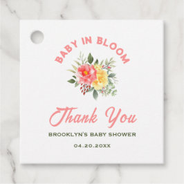 ベビーシャワーベビーイン開花フローラ花植物学 フェイバータグ