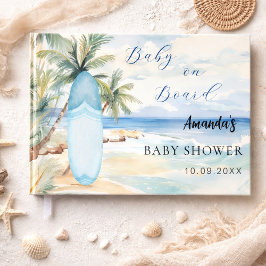 ベビーシャワーベビーオンボードサーフボード ゲストブック