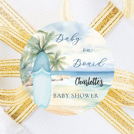 ベビーシャワーベビーオンボードサーフボード ラウンドシール