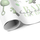 ベビーシャワーベビーオンボード招待状シール ラッピングペーパー (ロールコーナー)