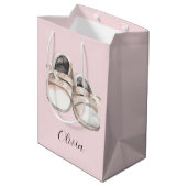 ベビーシャワーベビーシューズ ミディアムペーパーバッグ (裏面アングル)