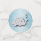 ベビーシャワーベビーブルーグリッター コンフェッティ (スモール正面)