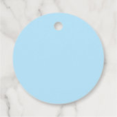 ベビーシャワーベビーブルーデニムプリントカスタム フェイバータグ (裏面)