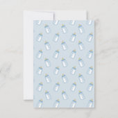 ベビーシャワーベビーボトル招待状 招待状 (裏面)