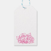 ベビーシャワーベビーポーションピンクありがとう ギフトタグ (裏面)