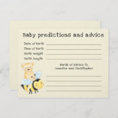 ベビーシャワーベビー予測とアドバイス記念 ポストカード (正面/裏面)