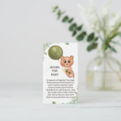 ベビーシャワーベビー依頼カード エンクロージャーカード (スタンド正面)