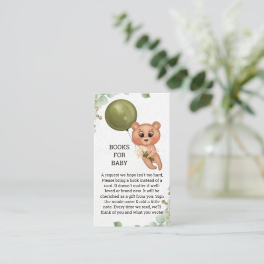 ベビーシャワーベビー依頼カード エンクロージャーカード (スタンド正面)