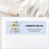 ベビーシャワーベビー車 ラベル (インサイチュ)