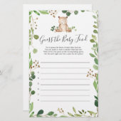 ベビーシャワーベビー食べ物を推測 (正面/裏面)