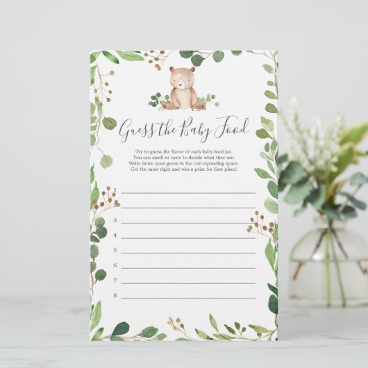 ベビーシャワーベビー食べ物を推測 (スタンド正面)