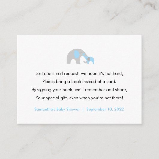 ベビーシャワーベビー エンクロージャーカード (正面)