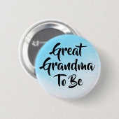 ベビーシャワーボタンがある曾祖母 缶バッジ (正面&裏面)