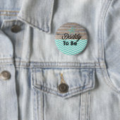 ベビーシャワーボタンの航海のなビーチがあるお父さん 缶バッジ (インサイチュ)