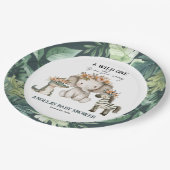 ベビーシャワーボホーサファリ ペーパープレート (アングル)