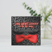 ベビーシャワーボーイひげそりカード 招待状 (スタンド正面)