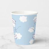 ベビーシャワーボーイクラウドテーマブルースカイ 紙コップ (左)