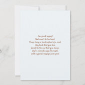 ベビーシャワーボーイストーク招待状 招待状 (裏面)