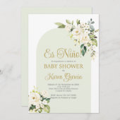 ベビーシャワーボーイスペインの招待状 招待状 (正面/裏面)