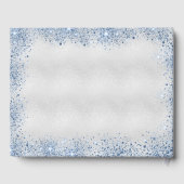 ベビーシャワーボーイブルーテディベアグリッターフローラ ゲストブック (裏面)