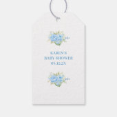 ベビーシャワーボーイブルーベア ギフトタグ (裏面)