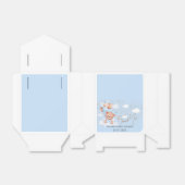 ベビーシャワーボーイブルーライトテディベアお願いボックス フェイバーボックス (折り畳みなし)