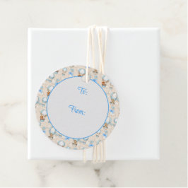 ベビーシャワーボーイブルー フェイバータグ