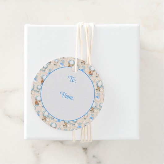 ベビーシャワーボーイブルー フェイバータグ (インサイチュ)