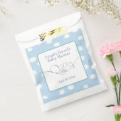 ベビーシャワーボーイラインアートブルースカイと雲 フェイバーバッグ (封をした状態)