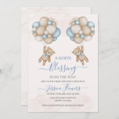 ベビーシャワーボーイ招待状 招待状 (正面/裏面)